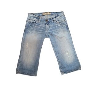 BKE Stella Stretch Lightwash Denim Capri Women's Size 26
